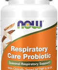 Now Foods Supplements Respiratory Care Probiotic With Clinically Tested Ncfm & Bi04 60 Veg Capsules