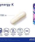Pure Encapsulations Synergy K 60 vegcaps