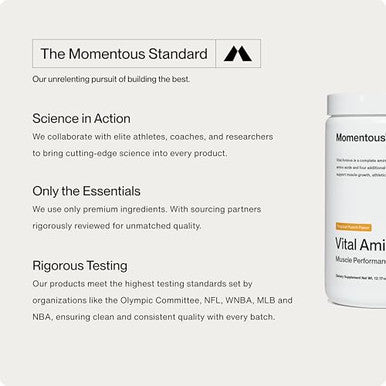 Momentous Vital Aminos Powder Supplement 30 Servings
