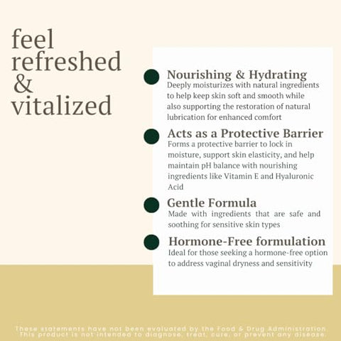 Biolabs Pro Revita Vaginal Moisturizer Cream Hormone-Free Vaginal Moisturizer With Shea Butter Hyaluronic Acid Cocoa Butter Vitamin E Natural Oils & Beeswax - Gentle Hydration For Comfort & Balance 1.8Oz