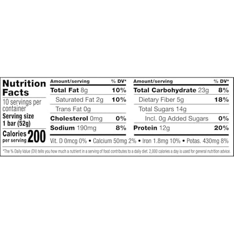RXBAR Protein Bars, Chocolate Sea Salt, 24 Count Simple Ingredient Snack Bars