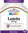 21St Century Lutein 20 Mg Softgels 60 Ct Pack Of 3