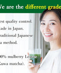 Glowrial Matcha 100% Organic Mulberry Leaves Tea(Green Tea Kuwa Matcha Powder)-Authentically Japanese(90g)