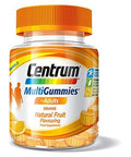 Centrum Multivitamin & Mineral Multigummies, Orange Natural Fruit Flavouring, Includes Essential Vitamins D, B12 & C, 30 Chewable Gummies