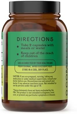 Complete Natural Products Organic Green Papaya Capsules - Green Papain Enzyme Capsules - 500Mg 100 Pills Organic Unripe Papaya Powder Digestive Super Fruit & Fiber