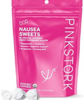 Pink Stork Organic Peppermint Sweets For Morning Sickness And Motion Sickness Support Added Vitamin B6 1St Trimester Pregnancy Must Haves 20 Wrapped Peppermint Candies