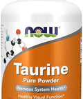 Now Foods Supplements Taurine Pure Powder Nervous System Health Amino Acid 8Ounce