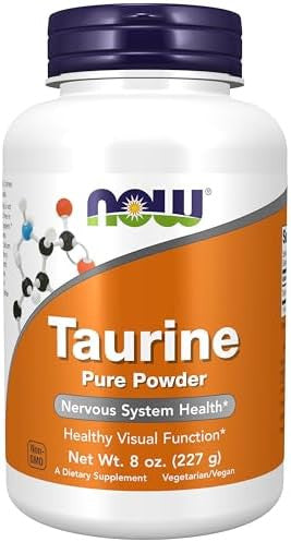 Now Foods Supplements Taurine Pure Powder Nervous System Health Amino Acid 8Ounce
