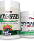 Ehp Labs Oxyshred + Oxygreens Bundle Thermogenic Pre Workout Powder & Shredding Supplement Clinically Proven Preworkout Powder Daily Super Greens Powder Spirulina Powder Greens Superfood Powder