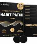 Tolevita Antismoke Habit Patch Strong Botanical Daily Control Patches Essential Oil Habit Support Patch For Everyday Routine Easy Daily Application 30 Pcs