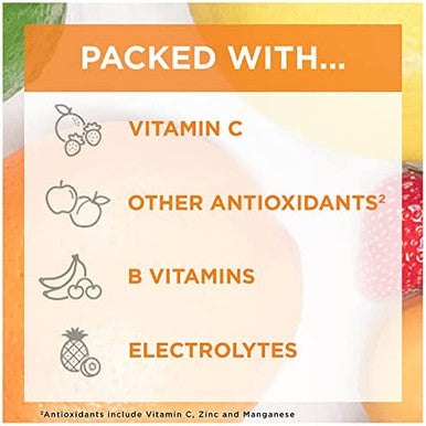 Emergen-C 1000mg Vitamin C Powder, with Antioxidants, B Vitamins and Electrolytes, Vitamin C Supplements for Immune Support, Caffeine Fizzy Drink Mix, Tangerine Flavor - 30 Count