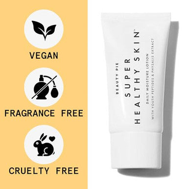 Beauty Pie Super Healthy Skin Daily Moisture Lotion, 200 ml (6.7 fl oz) Lightweight, Fragrance Hydrating Cream with Hyaluronic Acid, Peptides & Vitamin E for Soft, Youthful Skin