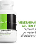 Davinci Labs Mega Probiotic Nd Nondairy Probiotic Supplement Supports Gut Digestive & Brain Health Gut Health Support Supplement With Nondairy Complex 120 Vegetarian Caps