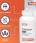 Rugby 600 mg Calcium Tablets Made with 10 mcg (400 IU) of Vitamin D3 Dietary Supplement 150 Tablets