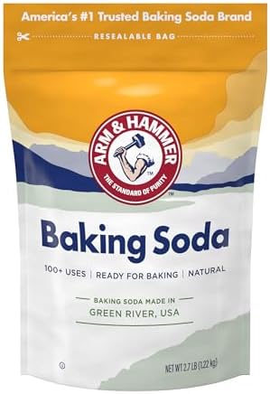ARM & HAMMER Baking Soda Made in USA, Ideal for Baking, Pure & Natural, 2.7lb Bag