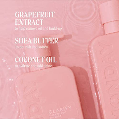 Monday Haircare Clarify Conditioner 12 Oz. (354 Ml) For Oily Hair Made With Grapefruit Extract Coconut Oil Shea Butter Vitamin E And Provitamin B5