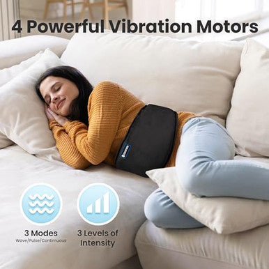 Comfier Cordless Back Heating Pad For Back PainLower Back Massager3 Massage Modes & 2 Vibration IntensityAuto Shut OfExtend To 58"
