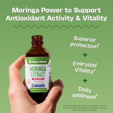 Moringa Liquid Drops Supplement Vegan Gluten Free Greens Superfood Powder & Moringa Capsules Alternative Mix With Tea Drinks Packed With Antioxidants For Natural Vitality (Mixed Berry 60 Ml)