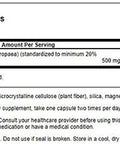 Swanson Olive Leaf Extract Supplement - Standardized to 20% oleuropein - (500mg 60 Capsules)