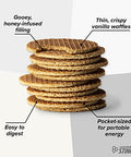 Honey Stinger Organic Vanilla Waffle | Energy Stroopwafel for Exercise, Endurance and Performance | Sports Nutrition for Home & Gym, Pre and Post Workout | Box of 6 Waffles, 6.36 Ounce