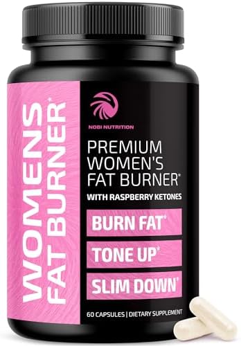 Nobi Nutrition Weight Loss Pills For Women Fat Burners For Women Metabolism Booster For Weight Loss Supplement With Raspberry Ketones Appetite Suppressant Stomach Fat Burner & Weightloss Diet Pills 60 Ct