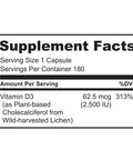 Naturelo Vitamin D - Plant Based From Lichen - 180 Mini Capsules Vegan B12 1000 Mcg Methylcobalamin 90 Capsules