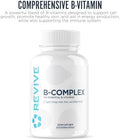 Revive Md Vitamin B Complex Capsules For Men & Women " Supports Heart Health Energy & Immune System " Vitamin B12 Complex Promotes Healthy Brain Function & Overall Wellness (60 Servings)