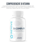 Revive Md Vitamin B Complex Capsules For Men & Women Supports Heart Health Energy & Immune System Vitamin B12 Complex Promotes Healthy Brain Function & Overall Wellness (60 Servings)