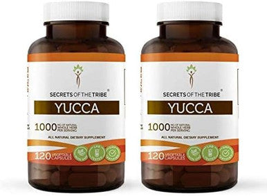Secrets of the Tribe Yucca 2x120 Capsules, Made with Vegetable Capsules and Yucca (Yucca glauca) Dried Root (2x120 Capsules)