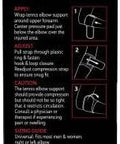 Curad Performance Series Ironman Elbow Support Dual Wrap-Around Strap Universal 1 Each