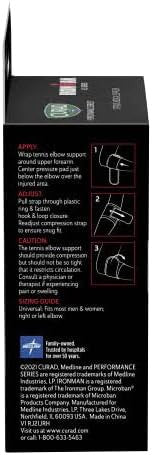 Curad Performance Series Ironman Elbow Support Dual Wrap-Around Strap Universal 1 Each