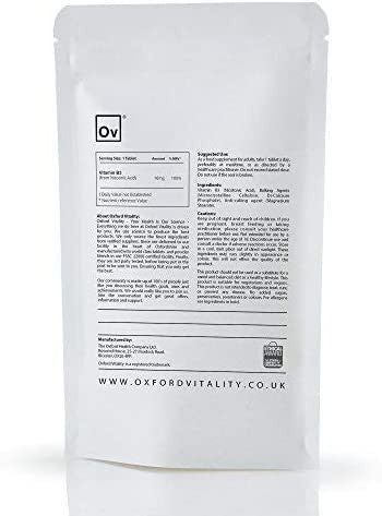 Vitamin B3 Tablets | 16mg Supplement for Energy & General Health | Oxford Vitality