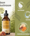 Herbamama Super Immune Mushroom Supplement - Vegan 8-Mushroom Complex Blend With Reishi Lion'S Mane Cordyceps & Chaga Extract - Non-Gmo Alcohol- Sugar- Immunity Drops 56-Day Supply