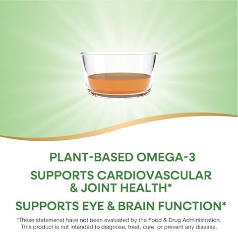 Nature'S Way Algal Oil Omega-3 Supports Eye & Brain Function 1000 Mg Epa/Dha Per Teaspoon(1) Vegan-Friendly Liquid Formula Cranberry-Orange Flavored 6.8 Oz (Packaging May Vary)