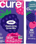 Cure Hydration Kids Electrolyte Drink Mix Plantbased Pediatrician Formulated Rehydration No Added Sugar Fsahsa Nongmo Gluten No Artificial Flavors 14 Packets Pink Lemonade