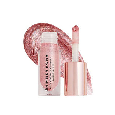 Revolution Beauty London Revolution Shimmer Bomb Lip Gloss Lip Tint Infused With Vitamin E Shimmery Finish Comes In 6 Colors Glimmer