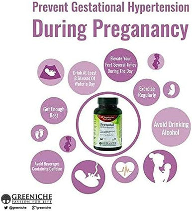 Greeniche Prenatal - Multivitamin Formula for Mothers - Equipped With Essential Nutrition For Children - 60 Tablets