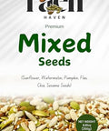 Raen Haven Edible Mixed Seeds | Sunflower, Watermelon, Pumpkin, Flax, Chia & Sesame | High in Protein & Fiber | Rich in Healthy Fats | Supports Skin & Hair Health | 100% Natural | 8.81 oz