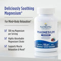 Nordic Naturals Magnesium Gummies For Adults Blueberry Lavender Flavor - 60 Gummies - Vegan Magnesium Supplement For Mind Mood And Cardiovascular Support - Non-Gmo 20 Servings