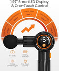 Napre Massage Gun With Heat And ColdMassage Gun Deep Tissue With Extension Handle & 3 Adjustable AnglesHandheld Percussion Back Massager For Muscle/Neck/Body Pain Relief6 HeadsWith Case