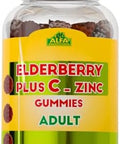 Alfa Vitamins Elderberry + Vitamin C & Zinc Gummies Promotes Healthy Immunity Supports Brain Function Antioxidants 60 Gummies