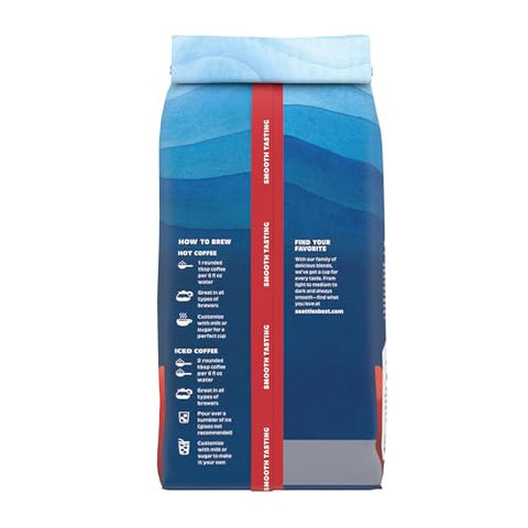 Seattle's Best Coffee Decaf Portside Blend Medium Roast Ground Coffee | 12 Ounce Bags (Pack of 6)