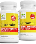 Terry Naturally Curamin Extra Strength Curcumin & Boswellia For Healthy Circulation Support Turmeric Supplement To Support Joints Muscle Health & Endorphin Production 60 Tablets (Pack Of 2)