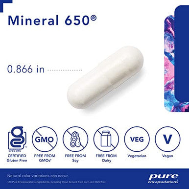 Pure Encapsulations Mineral 650 180 vcaps