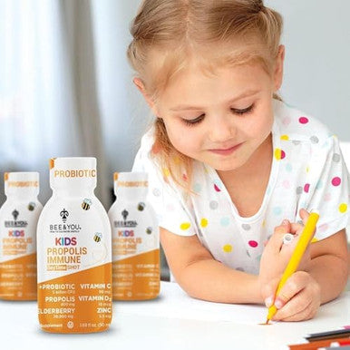 Bee And You Kids Daytime And Nighttime Shot Bundle Probiotic Lemon Balm Tart Cherry Sleep Support Immune Support Gut Health 2 12 Bottles