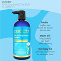 Pura D'Or 16 Oz Hair Thinning Therapy Biotin Shampoo - Original Scent - Clinically Tested Effective Results Herbal Blend Hair Thickening Products For Women & Men Color Safe Routine Shampoo