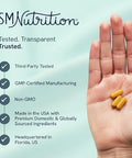 Smnutrition Glp1 Support For Women Nutritional Support With Probiotics Berberine Cinnamon & More Glp 1 Supplement For Healthy Glp1 Activity Digestive Health & Metabolic Balance Nongmo 60 Ct.