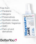 Betteryou Muscle And Joint Bundle Magnesium Joint And Magnesium Muscle Body Spray Essential Oils Spray Soothes Tired Muscles Instantly 2 Pc
