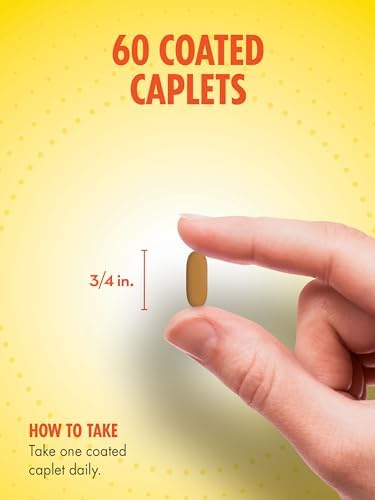 Sundance Men's 50+ Multivitamin Caplets with Vitamins A C E B6 B12 Multimineral Formula NonGMO and Gluten Free Supplement