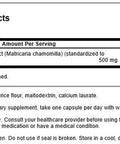 Swanson Chamomile Flower Extract 500 Milligrams Standardized to 1.2% Apigenin 6 mg per Capsule 60 Capsules